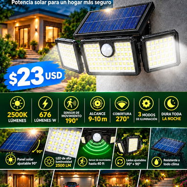 Lámparas LED Solares Luces Led - 4/8