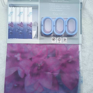 Set de cortina de baño + alfombra - 5/6
