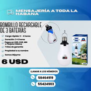 💡 BOMBILLO RECARGABLE DE 3 BATERÍAS – FUTURE TECH 💲 Precio: 6 USD - Img 53491803