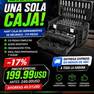 🛠️ HART – Caja de Herramientas de Mecánica | 215 piezas - Img 57418077