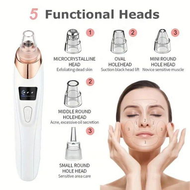 📞53884600.🎇 Limpiador de poros faciales, recargable por USB, con 5 sondas🎇 Mensajería disponible.🚴 - Img 121102118