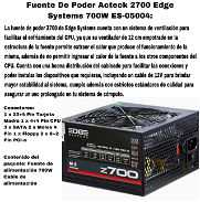 Fuente De Poder Acteck 2700 Edge Systems 700W ES-05004 - Img 46120392