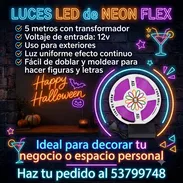 🎇 LUCES LED DE NEON FLEX PARA HALOWEEN 🎃/ Para decorar su hogar o negocio ⭐ 53799748 - Img 44230553