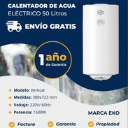 🚿 Calentador de Agua Eléctrico EKO de 50 Litros | 1500 W, Envío Gratis y 1 Año de Garantía - Img 58085617