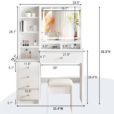 Vanity con espejo de luces integradas. (Model No.2) USD$ 445 #A52 - 2/4