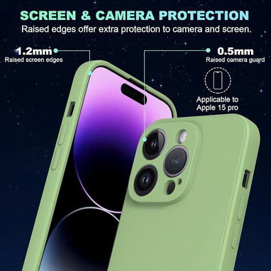 Disponible: Funda de TPU iPhone 15 Pro color verde menta | videojuegoshabana.com - Img 127049685