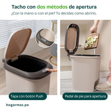 Cesto con Pedal y Push (Mo) - Img 109666034