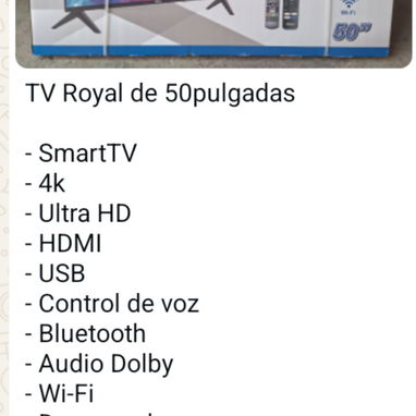 Smart TV Royal de 32 43 50 y 55 pulgadas nuevos en caja - Img 116495841