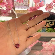 Conjunto de cadenas y aretes - Img 50480689
