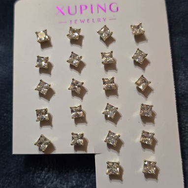 Aretes y argollas chicas de oro laminado, calidad garantizada 💯 - 3/3