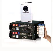 Kit Eco-Worthy completo,incluye inversor de 6kw y 2 baterías de 5 Kw cada una,total 10 kw de respaldo.,todo en caja. - Img 57467444