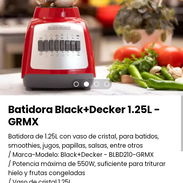 Batidora Black+Decker 1.25L - GRMX. Nueva - Img 50477332