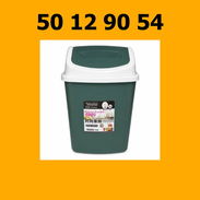 PAPELERA PLASTICA CON TAPA BASCULANTE 12 L VPT-0271 - Img 55883334