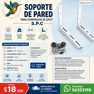 SOPORTE DE PARED PARA COMPRESOR DE SPLIT SPC. BASE PARA SPLIT. - Img 57216888