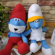 Peluches Pitufina y Papá Pitufo - Img 56187470