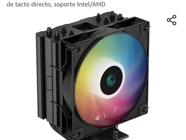 🚒💵70 USDDeepCool AG400 BK ARGB  Intel/AMD tdp 220w  💵80USD upHere S6C Enfriador de aire para CPU LGA 1700 Ready 6 Hea - Img main-image