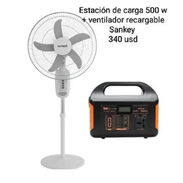 COMBO DE ESTACIÓN DE ENERGIA Y VENTILADOR RECARGABLE. - Img 54181690