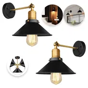 Kit o juego de 2 lámparas apliques de pared decorativas interior exterior vintage retro nuevas en caja 54321470 whatsaap - Img 50173829