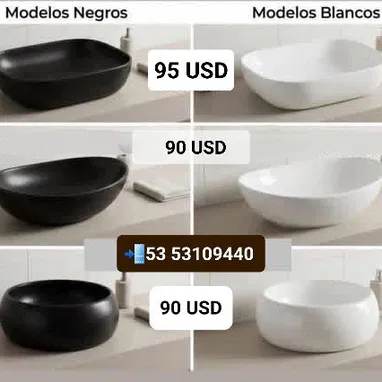Duchas / espejos led táctiles/ tazas monolítica diseño moderno/ Lavamanos sobreencimera 🛁 - Img 122708006