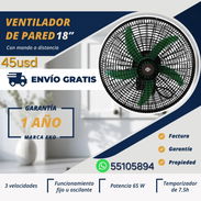 Ventilador de Pared Ciclón 18" EKO Con Mando a Distancia - Img 57552594