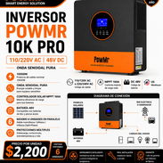 Inversor POWMR 10K PRO 110/220V AC 48V DC - Nuevo - Img 57391963