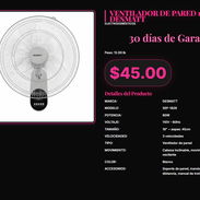 VENTILADOR DE PARED 18´´ DESMATT - Img 57284819
