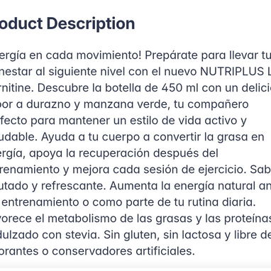 L-Carnitina. Producto de FARMASI,ideal para bajar de peso realizando tus ejercicios. - 4/6