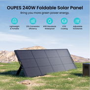PANEL SOLAR PLEGABLE OUPES 240W. VIENE CON 5 METROS DE CABLE Y TIENE CONECTORES PARA ECOFLOW Y DEMÁS MARCAS - Img 57988703