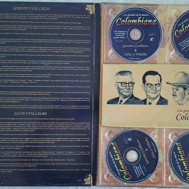 Álbum de lujo con 4 CD de cantores colombianos famosos e icónicas canciones, nuevo en 2000 cup - Img 123063469