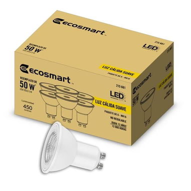 Bombillo tipo dicroico De base MR16 GU10 y GU 5.3 luz blanca y calida - Img 121174575