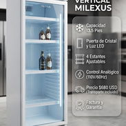 Exhibidora Vertical Milexus 13.5 Pies | $680 | Transporte Incluido | Garantía y Factura | Puerta de Cristal - Img 57860208