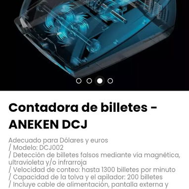 Contadora de billetes - ANEKEN DCJ Adecuado para Dólares y euros. / Modelo: DCJ002 - Img 112634606