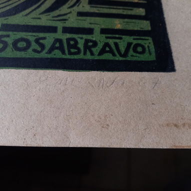 Sosabravo 1987, xilografía (grabado en madera) - 2/2