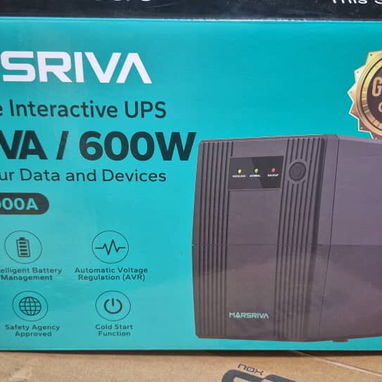 🎮⚓Backup 1000va/600W Marsriva, 1 batería de 12V 9Ah, 4 tomas de respaldo  — 💲130 USD🎧 - Img 127531512
