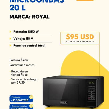 RODIMAX SURL,Electrodomesticos Marca Royal,Factura y Certifico de Garantia Impreso,Mensajeria,pago en cup - Img 120283284