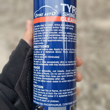 Spray Para Limpiar Gomas De Carro Y Moto 650ml - Img 116858436