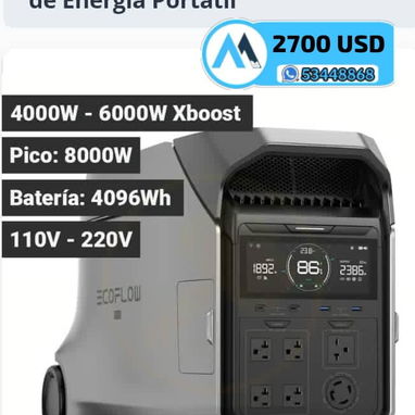 ❤️ESTACIONES DE ENERGÍA ECOFLOW ❤️ Primera Mano 🫱🏻 📌La Habana 🟢 wa.me/+5353448868 🟢 📲Llamar al 53448868📲 - Img 121441189