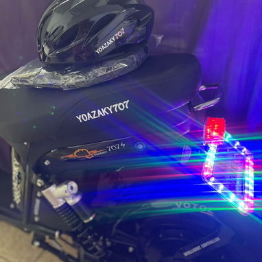Bicimotos Yoazaky 707 año 2026 con casco y forro de asiento - 3/6