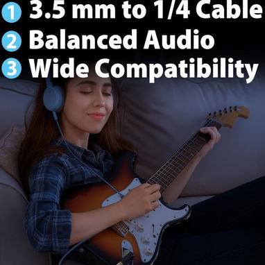 ☎️53544655 🛵 Entrega Disponible ⭐Cable de Audio Estéreo 3.5 mm a 1/4" – 10 ft ⭐ - 6/9