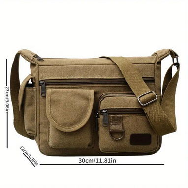 Bolso Bandolera de Lona Vintage - Img 110017979