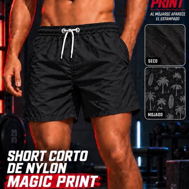 Short corto de nylon magic print - 5/5