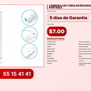 LÁMPARA LED TUBULAR RECARGABLE USB – PORTABLE VPT-0168 - Img 56216071