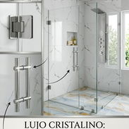 ¿Cansado de cortinas viejas y duchas sin estilo? Nuestras Cabinas de Cristal premium son la solución elegante - Img 55689343