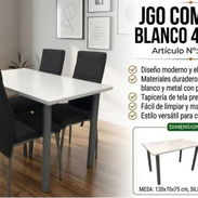 Juego de comedor importado - Img 56944438