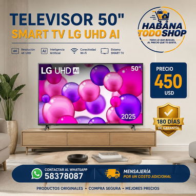 TELEVISOR  SMART TV LG DE 32,43,50 Y 65 PULGADAS NUEVOS EN CAJA!!! - Img 125809166