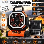 Ventilador recargable F6 con panel solar - Img 57384892