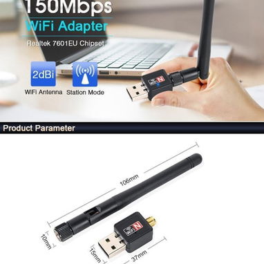 Adaptador wifi usb 300 mbps - Img 122239526
