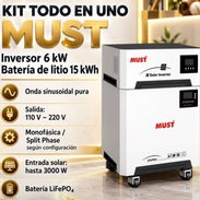 2 en 1 inversor de 6k mas bateria de 15kwh - Img 58087334