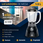 🍹 LICUADORAS 🔴 EKO ✅ VASO DE PLÁSTICO 💲30 USD ✅ VASO DE CRISTAL 💲40 USD - Img 51855709