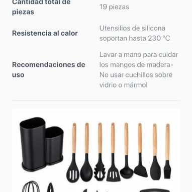 Set útiles de cocina 19 artículos por 25 USD 🐝 - 4/4